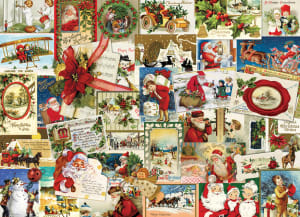 Vintage Christmas Cards Collage By Eurographics