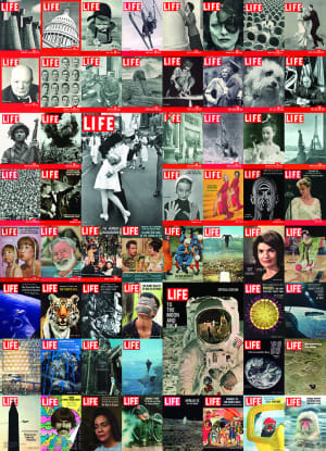 Vintage Cover Collage -  LIFE Magazine Collage By Eurographics