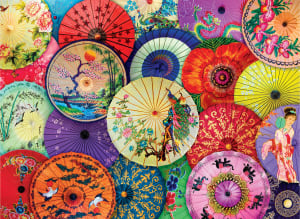 Asian Oil Paper Umbrellas Pattern & Geometric By Eurographics