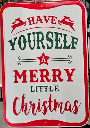 Have Yourself A Merry Little Christmas Sign - 12 X 16 By Gift Solutions
