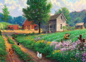 Farm Country Landscape By Cobble Hill