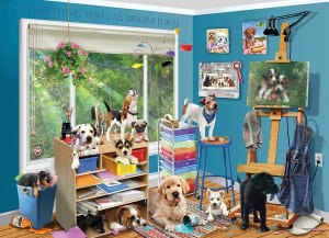 Studio Pups Around the House By Cobble Hill