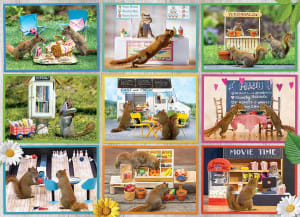 Squirrels Around Town Collage By Cobble Hill