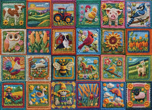 Country Life Crochet Collage By Cobble Hill