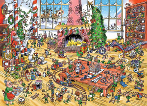 DoodleTown: Elves at Work Christmas By Cobble Hill