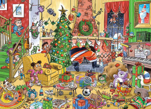 DoodleTown: Catching Santa Cartoon By Cobble Hill
