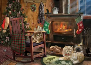 Kittens by the Stove Christmas By Cobble Hill