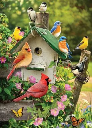 Summer Birdhouse Birds By Cobble Hill