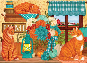 Pumpkin Patch Cats Halloween By Cobble Hill