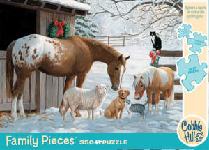 Winter Barnyard Horse By Cobble Hill