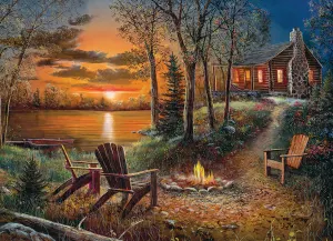 Fireside (Small Box) Sunrise & Sunset By Jack Pine
