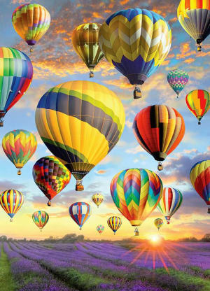 Hot Air Balloons (Small Box) Sunrise & Sunset By Jack Pine