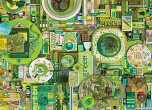 Green Monochromatic By Cobble Hill
