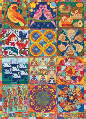 Twelve Days of Christmas Quilt Christmas By Cobble Hill