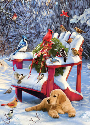 Warm Winter's Day Birds By Cobble Hill