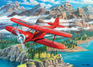 Beechcraft Staggerwing Plane By Cobble Hill