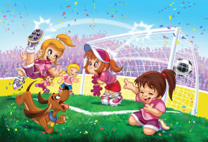 Go Girls Go! Soccer Children's Cartoon By Eurographics