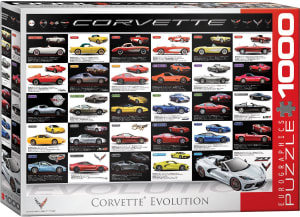 Corvette Evolution Collage By Eurographics