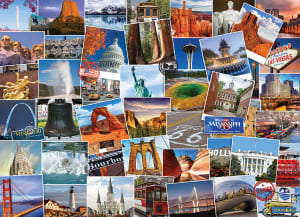 Globetrotter USA Collage By Eurographics