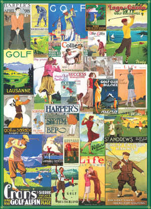 Golf Around the World Collage By Eurographics