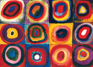 Colour Study of Squares Contemporary & Modern Art By Eurographics