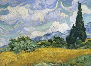Wheat Field with Cypresses Fine Art By Eurographics