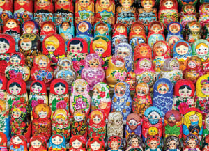 Russian Matryoshka Dolls Pattern & Geometric By Eurographics