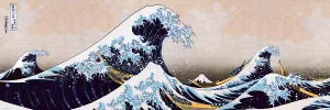 Great Wave of Kanagawa Panoramic Asian Art By Eurographics