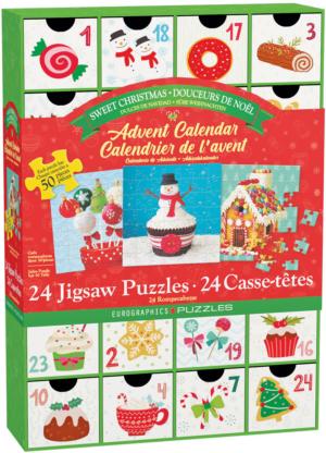Advent Calendar Christmas Sweets Dessert & Sweets Advent Calendar Puzzle By Eurographics