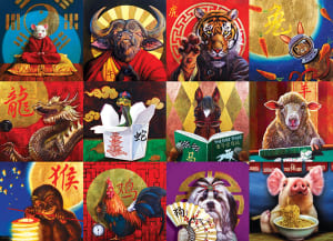 Chinese Calendar Animals By Eurographics