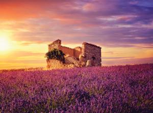 Lavender Ruins Landscape Jigsaw Puzzle By Serious Puzzles