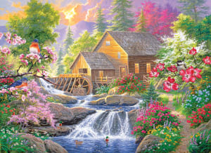 Songbirds At Summertime Mill Cabin & Cottage By RoseArt