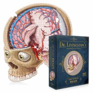 Dr. Livingston's Anatomy Jigsaw Puzzle: The Human Brain Science Jigsaw Puzzle By Genius Games