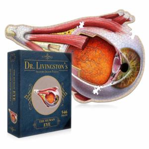 Dr. Livingston's Anatomy Jigsaw Puzzle: The Human Eye Science Jigsaw Puzzle By Genius Games
