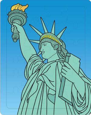 Statue of Liberty New York Children's Puzzles By Pigment & Hue