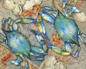 Blue Crab Bounty Beach & Ocean By Heritage Puzzles
