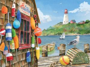 Lobster Shack Beach & Ocean Jigsaw Puzzle By Heritage Puzzles