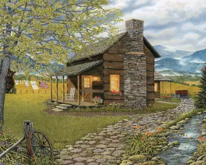 A Smoky Mountain Morning Cabin & Cottage By Heritage Puzzles