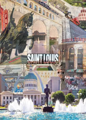 St. Louis Missouri Poster St. Louis By GoodWay Puzzles