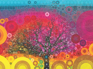 Cherry Blossom Time Contemporary & Modern Art By GoodWay Puzzles
