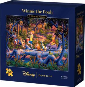 Winnie the Pooh A Heroes Parade Disney Jigsaw Puzzle By Dowdle Folk Art