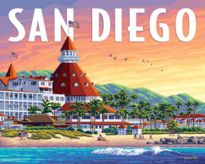 San Diego United States By Boardwalk Puzzle Company