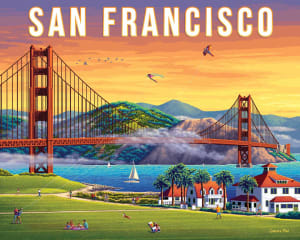 San Francisco United States By Boardwalk Puzzle Company