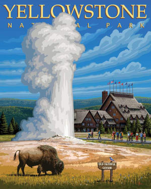 Yellowstone United States By Boardwalk Puzzle Company