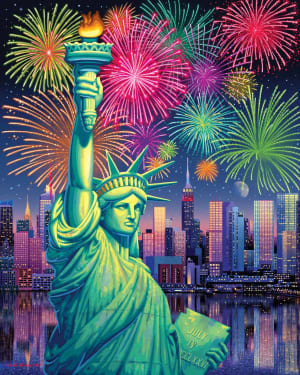 Lady Liberty New York By Boardwalk Puzzle Company
