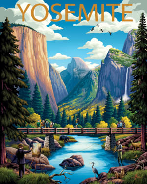 Yosemite National Parks By Boardwalk Puzzle Company