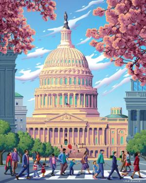 US Capitol Landmarks & Monuments Jigsaw Puzzle By Boardwalk