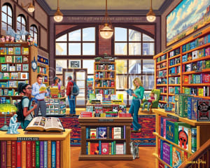 Bookshop Shopping By Boardwalk Puzzle Company