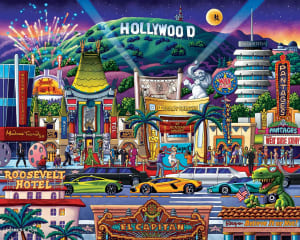 Hollywood Skyline By Boardwalk Puzzle Company