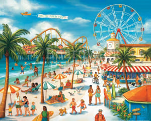 Seaside Carnival Celebration By Boardwalk Puzzle Company